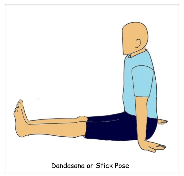 Dandasana (Staff Pose) - Yoga Asana
