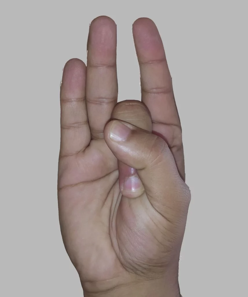 Yoga Mudra: Shoonya mudra