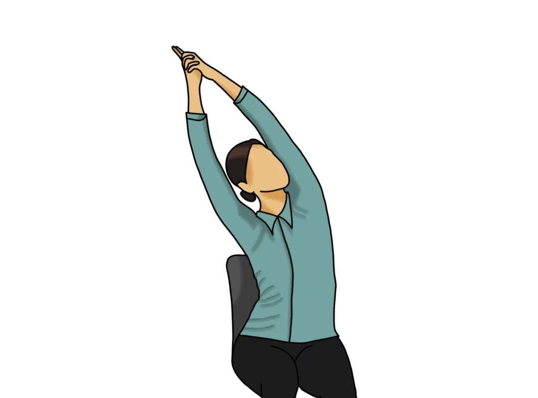 Yoga at Desk: Seated Crescent Moon Pose