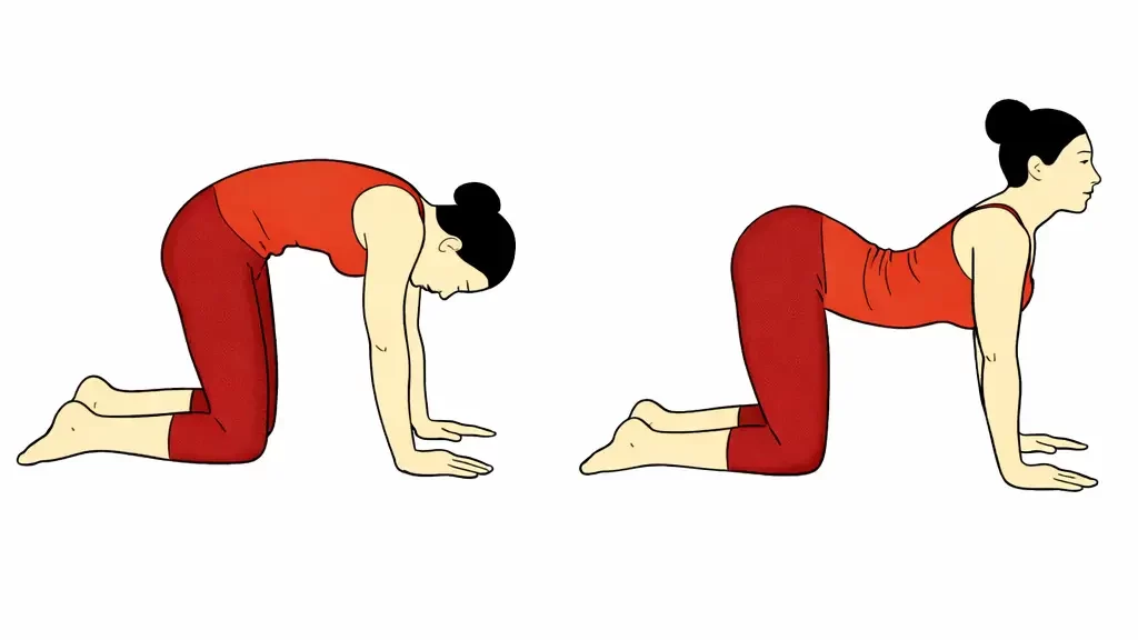 Yoga for lower back pain: Cat-Cow Pose